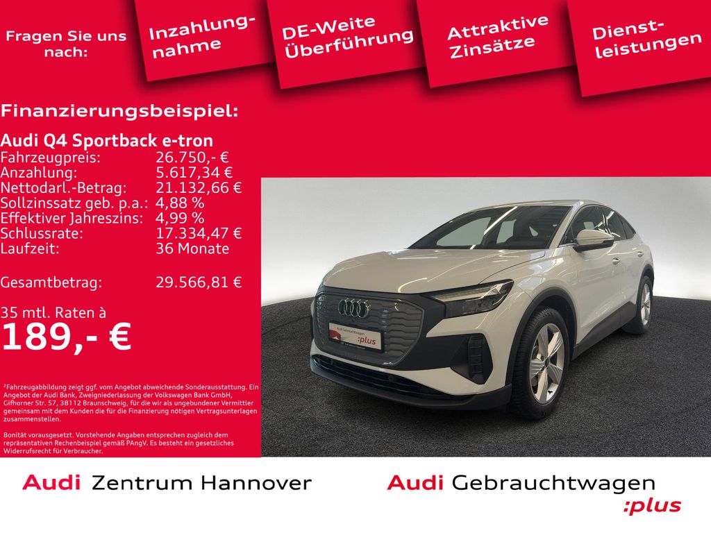 Q4 Sportback e-tron 35 Kamera LED DAB Sportsitze