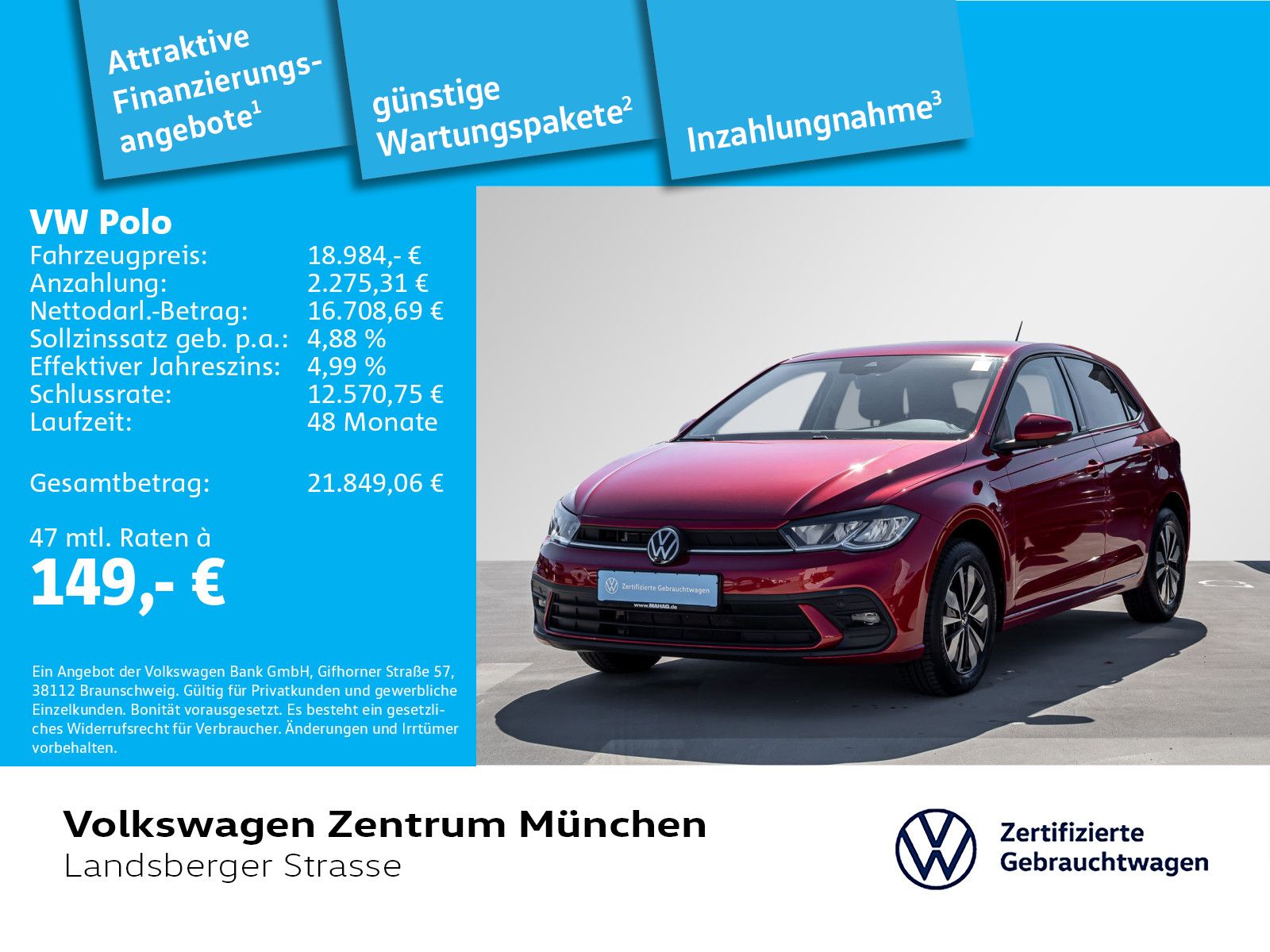 Volkswagen Polo Move 1.0 TSI LED RearView ParkPilot AppConn