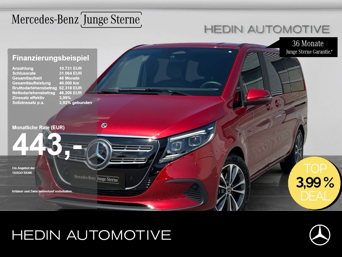 Mercedes-Benz EQV 300 Lang MBUX|SHZ|DISTR|KAM|LEDER|AIRMATIC