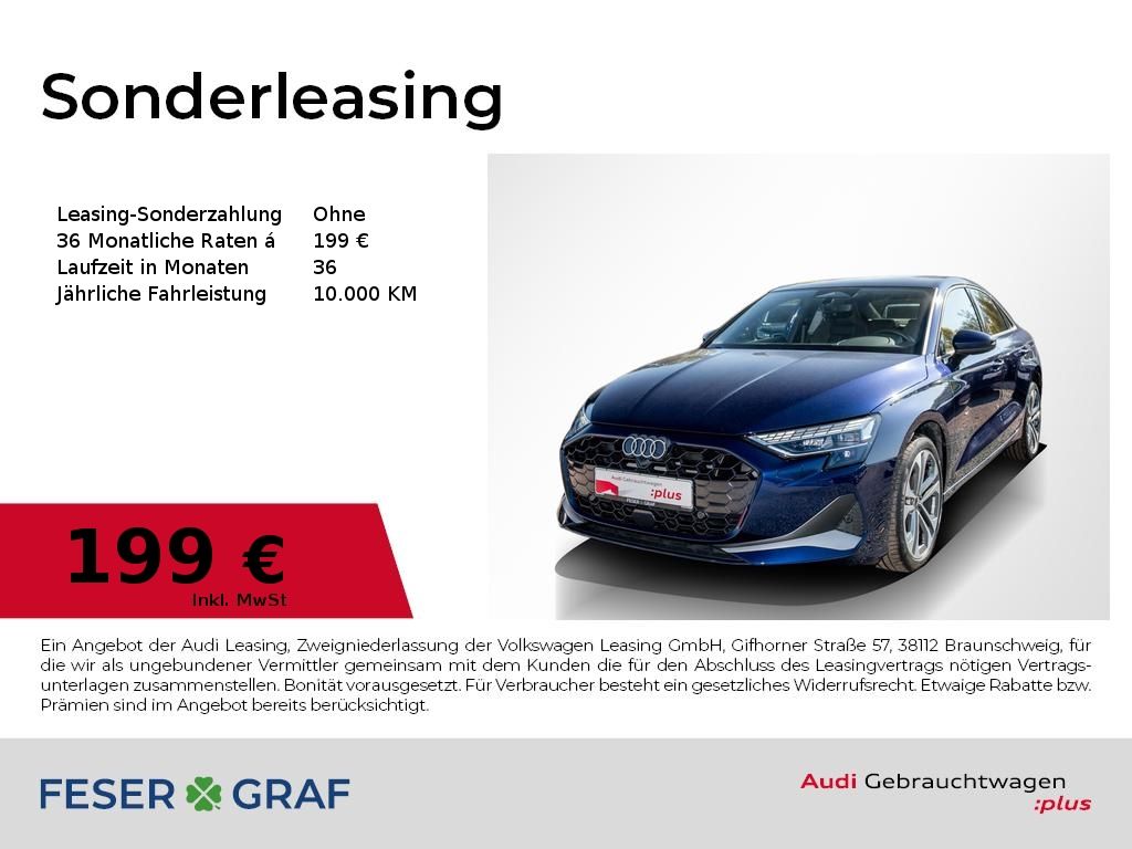 A3 Limo TFSI 85kW adv/LED/360°/AHK/Navi+/CarPlay