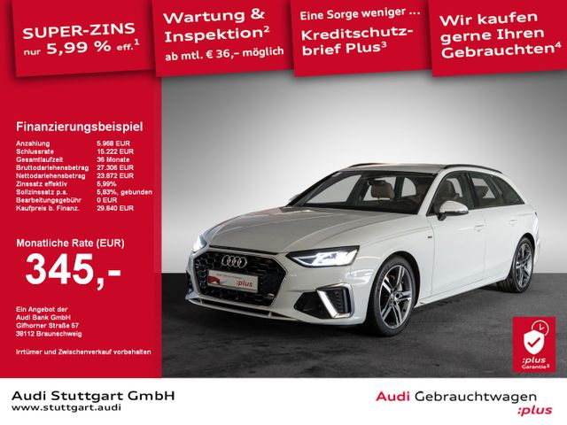 Audi A4 Avant 40 TDI S line SHZ Navi PDC ACC Leder