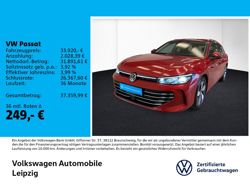Passat 2.0 TDI Elegance *AHK*Matrix*ACC*360°