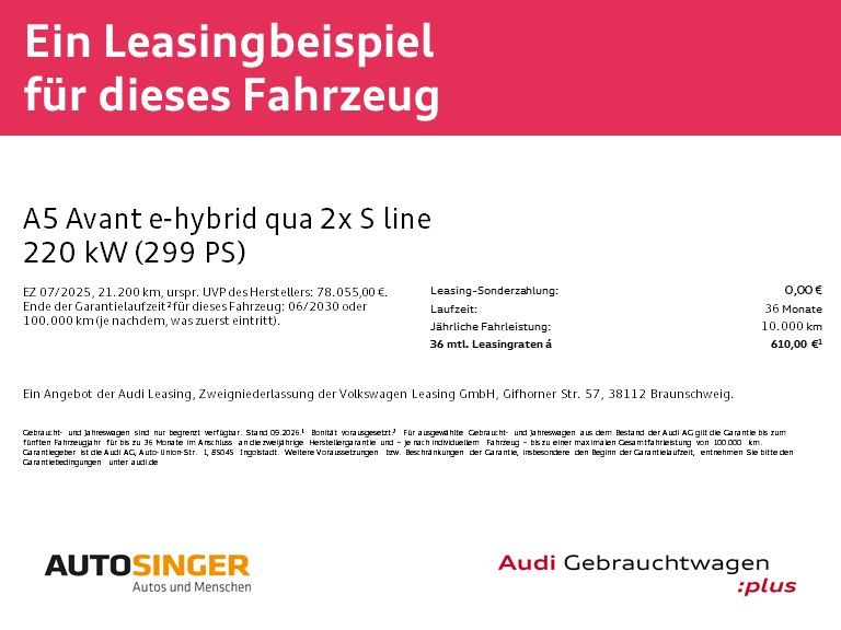 Audi A5 Avant e-hybrid qua 2x S line *AHK*MATRIX*360* imagem 2