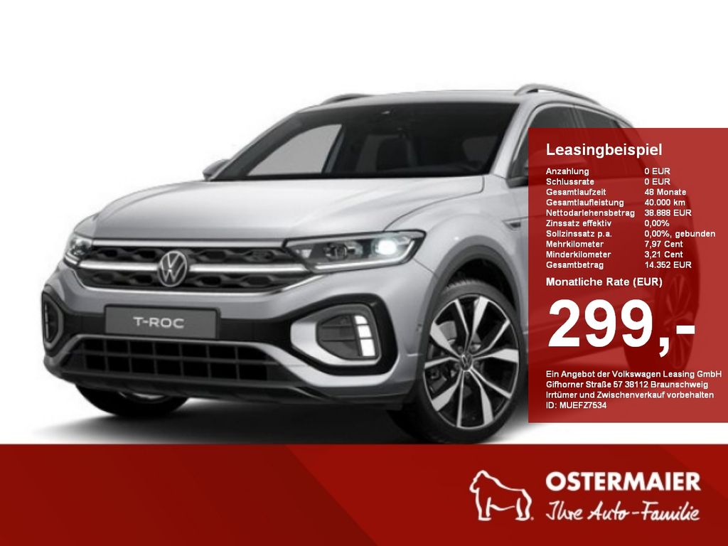 Volkswagen T-Roc R-Line 1.5TSI 150PS DSG 4J-GARANTIE,AHK,IQ
