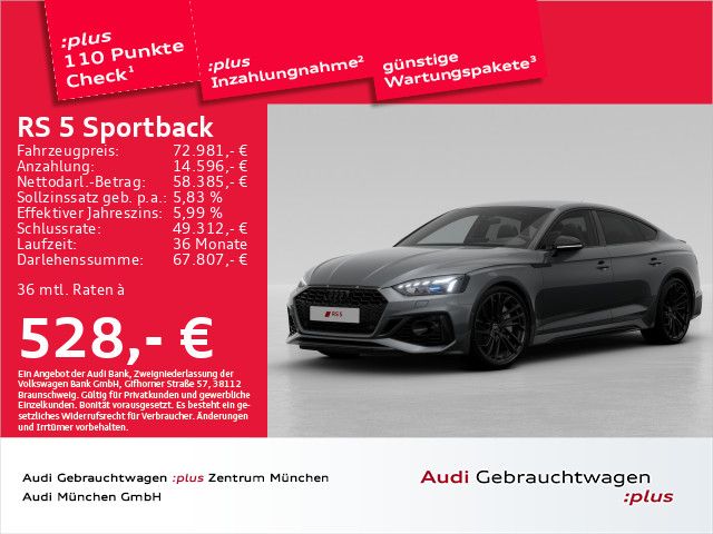 Audi RS5 Sportback Keramik/HuD/Sportabgas/B&O/Matrix