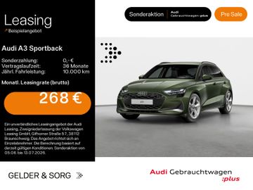 Audi Leasingangebot: Audi A3 Sportback TDI advanced SONOS*HuD*LED*RFK*AHK
