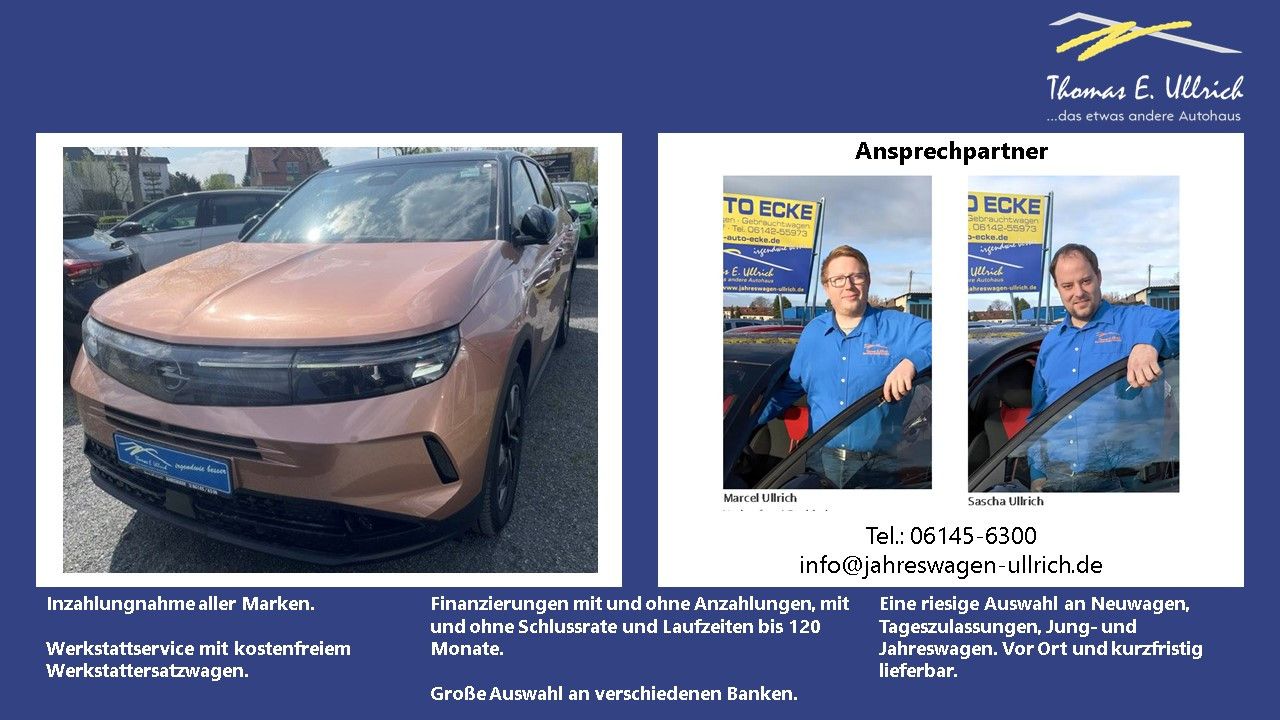 Fahrzeugabbildung Opel Grandland GS MHEV AT+Navi+Schiebedach+Sitzheizun