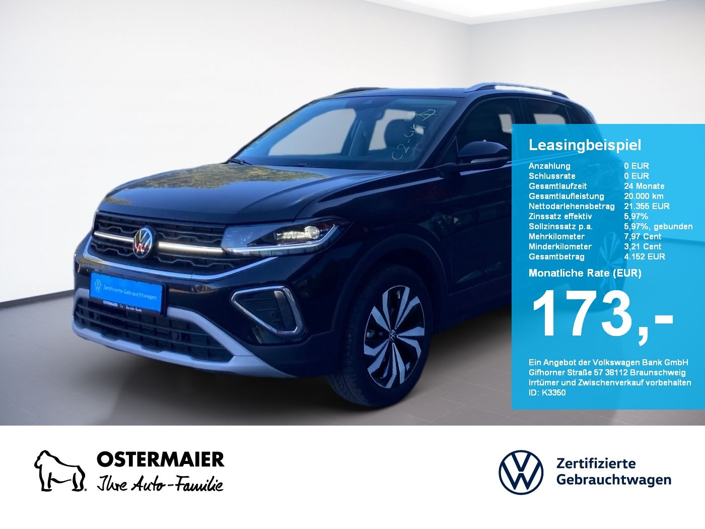 Volkswagen T-Cross STYLE 1.0TSI 116PS ACC.5J-G.NAVI+VC.2xPD
