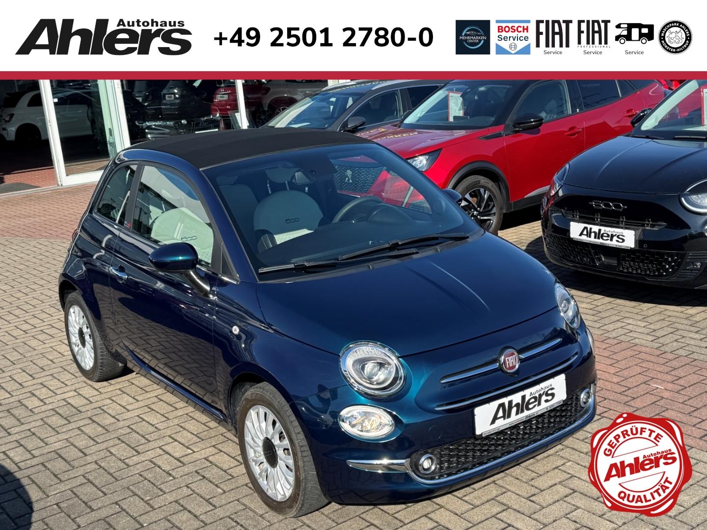 Fiat 500C Dolcevita+CARPLAY+ALLWETTER+KLIMA+PDC+LICHT