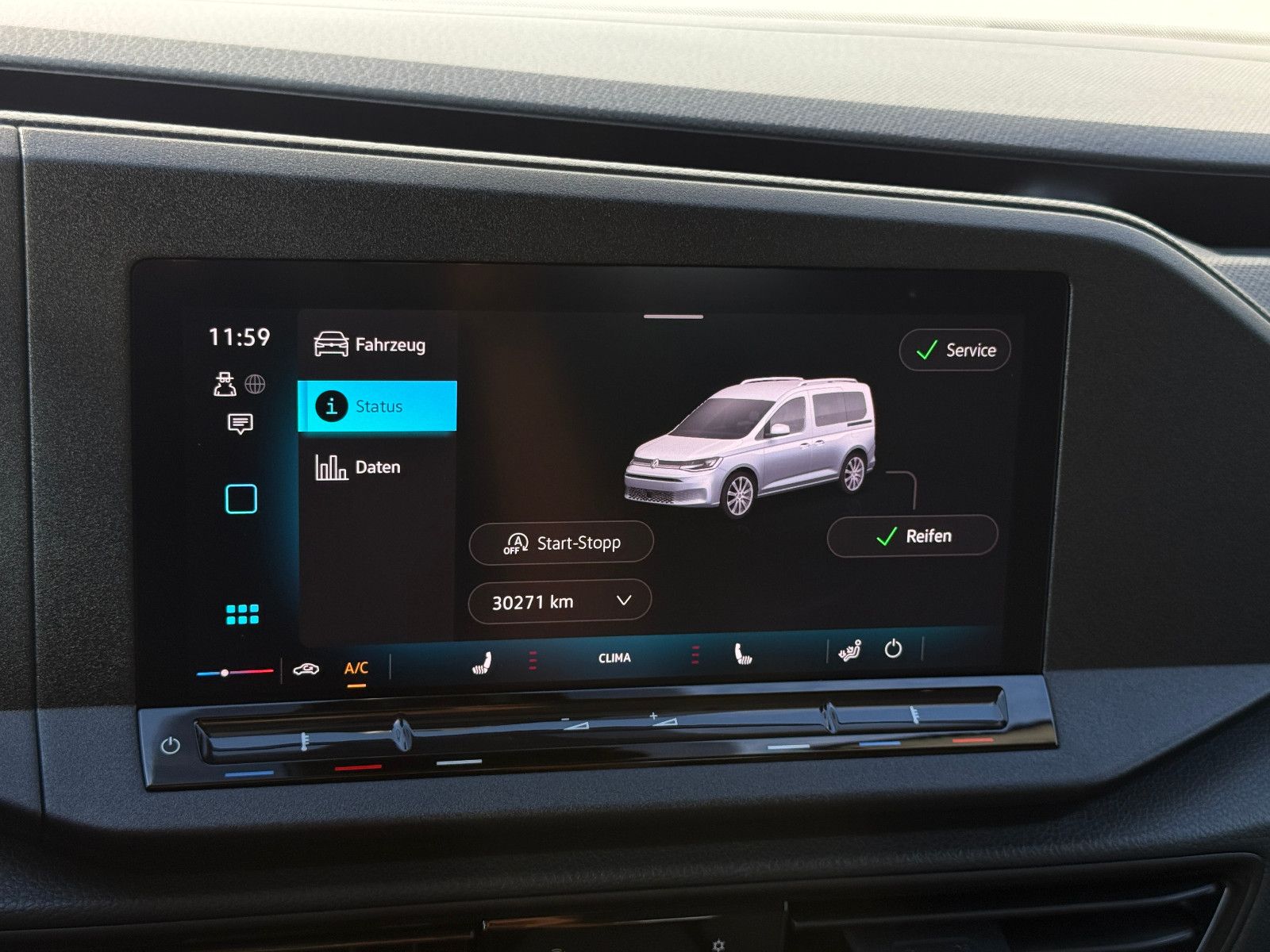 Fahrzeugabbildung Volkswagen Caddy 2.0 TDI Navi GRA LED SHZ Rückfahrkamera