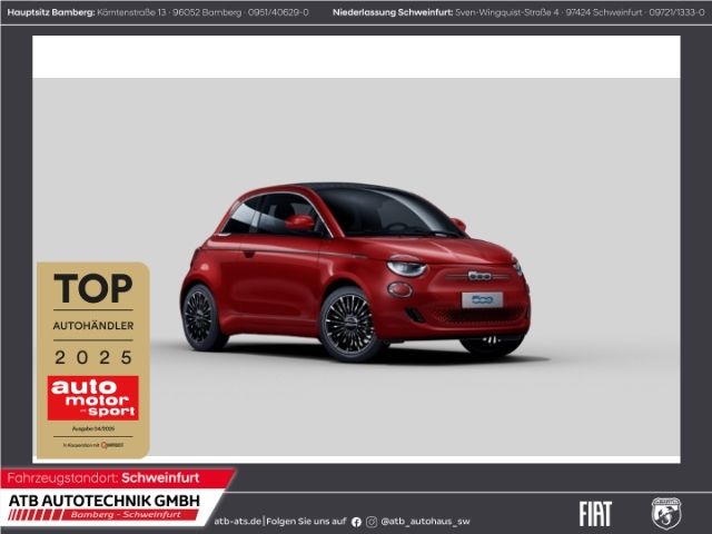 Fiat 500e Cabrio 42 kWh LaPrima Navi LED ACC Apple Ca