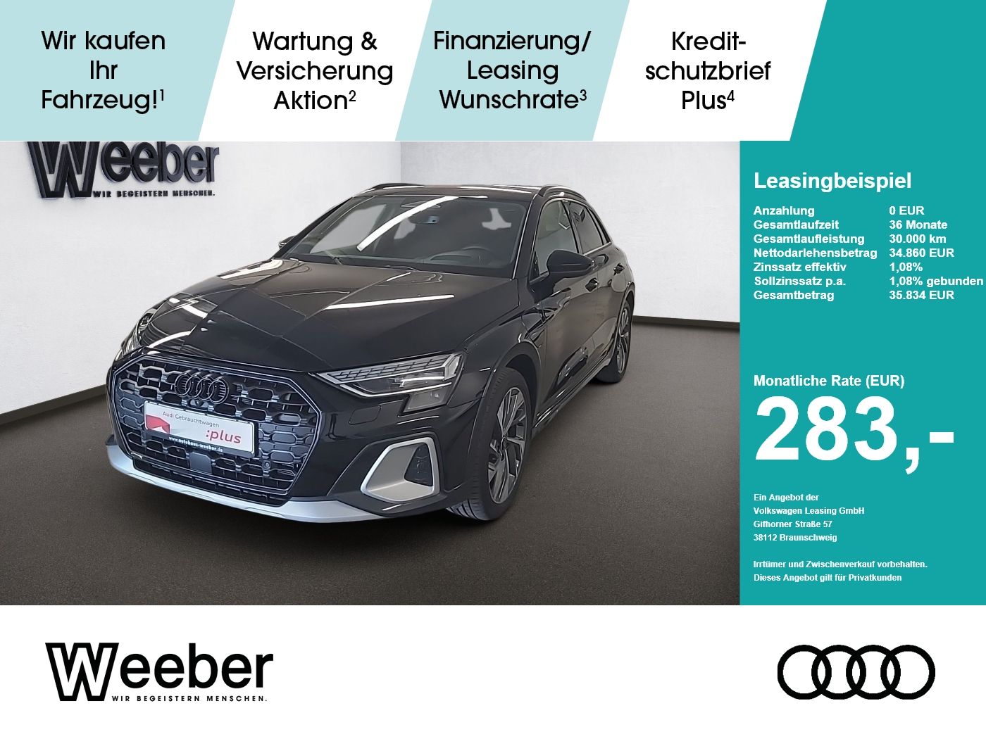 Audi A3 allstreet Hybrid *AHK*MATRIX*SONOS*360°CAM*5J