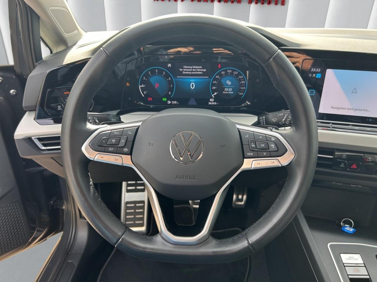Volkswagen Golf VIII 1.0 eTSI DSG Move LED+Navi+ACC+PDC, миниатюра 14