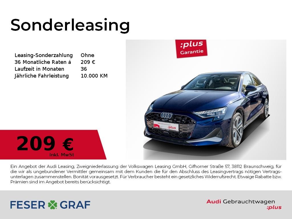A3 Limo TFSI 85kW adv/LED/360°/AHK/Navi+/CarPlay