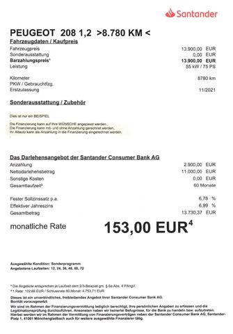 Fahrzeugabbildung Peugeot 208 Like >8.780 KM/ Klima/TEMP/DAB-Radio<