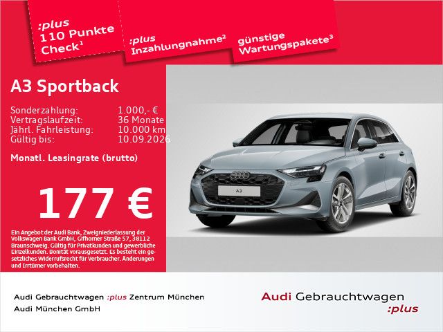 Audi A3 Sportback TDI S tronic advanced Virtual+/LED/