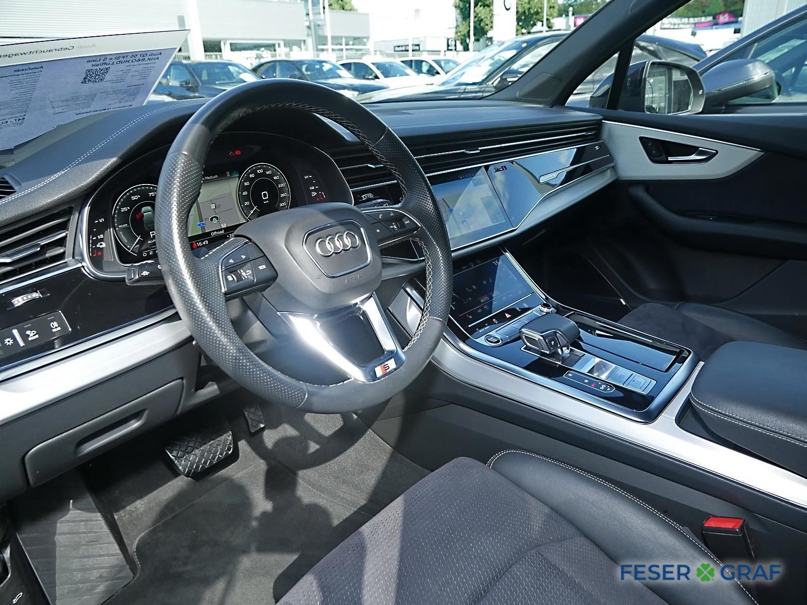 Audi Q7 55 TFSI e S Line AHK B&O HUD Luft air,4xSHZ foto 7
