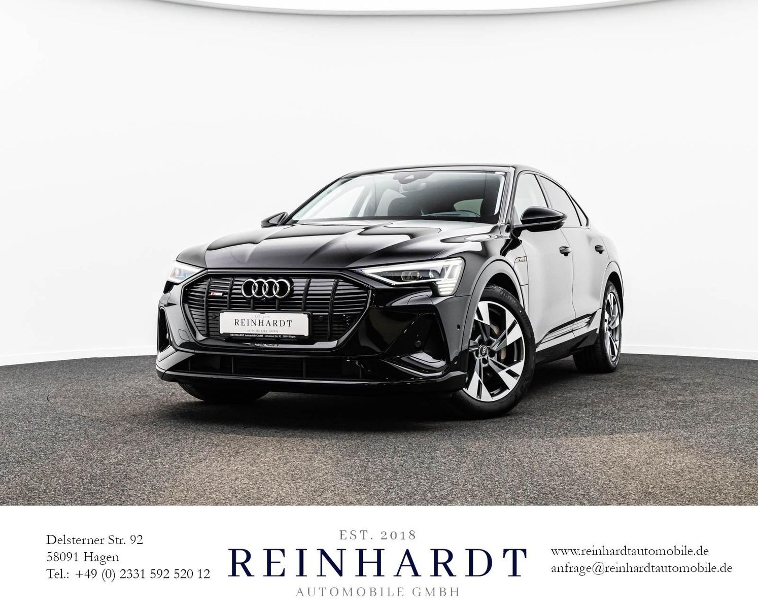 AUDI E-TRON SPORTBACK 55 S LINE BLACK ACC/HuD/PANO