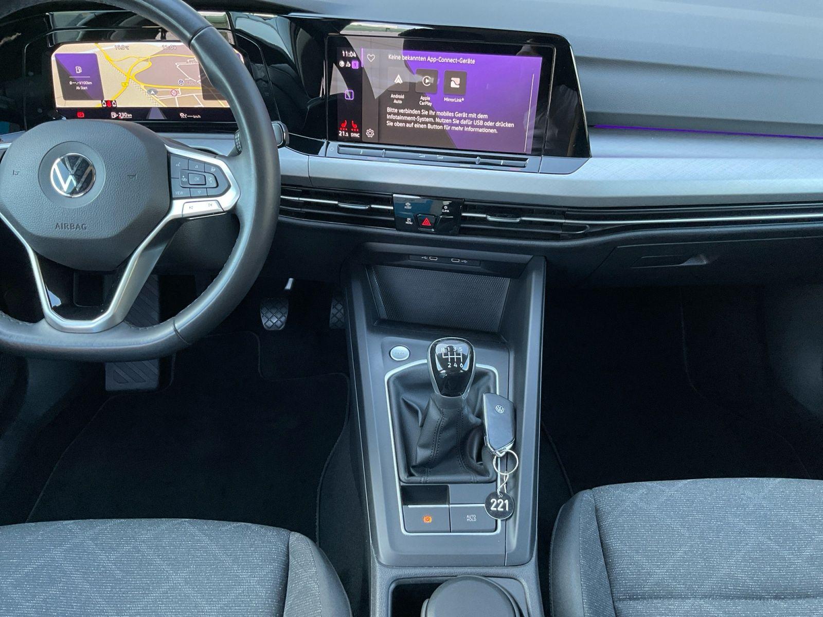 Volkswagen Golf VIII Var. 1.5 TSI Life AHK Navi CarPlay ACC, миниатюра 11