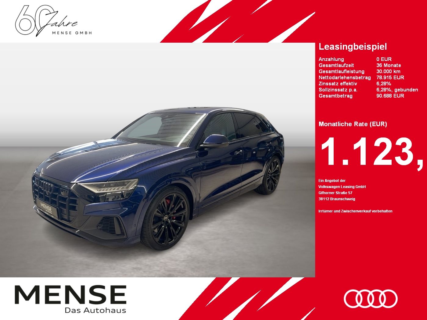 AUDI SQ8 TFSI quattro tiptronic Matrix AHK HUD Luft