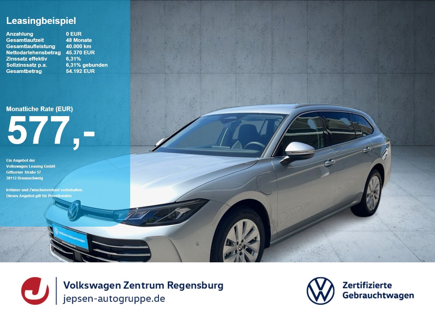 Volkswagen Passat Business 1.5 eHybrid DSG LED ParkAssist