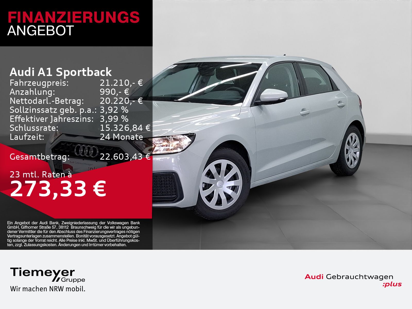 AUDI A1 Sportback 30 TFSI ADVANCED PDC SITZHZG ALU