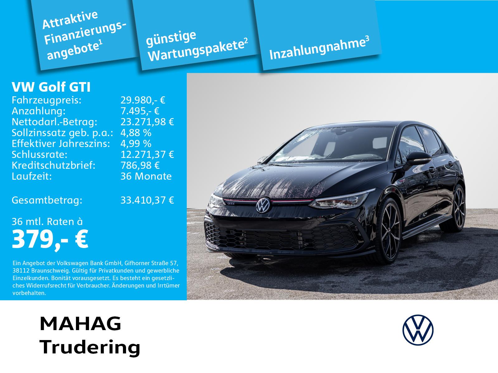 Volkswagen Golf VIII GTI 2.0 TSI LED+ Navi ParkPilot App DS