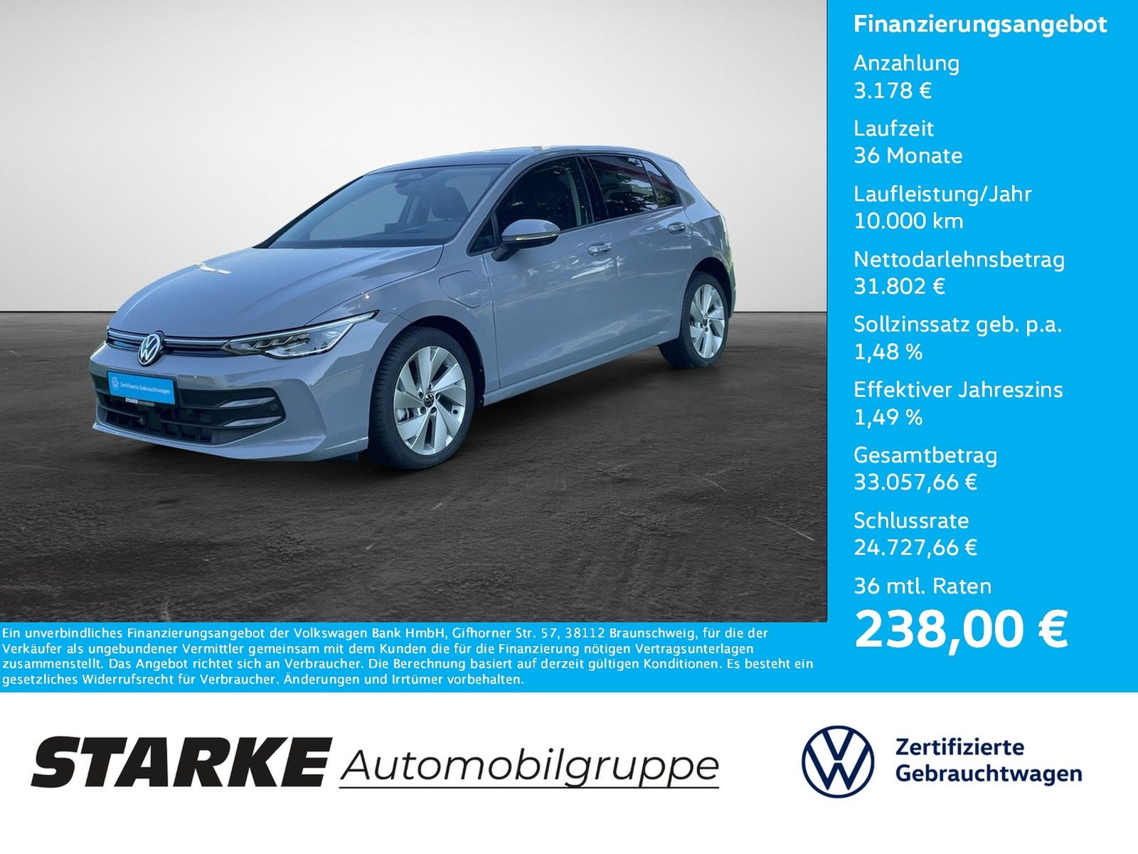 Volkswagen Golf 1.5 TSI DSG eHybrid Life HeadUp Panodach N