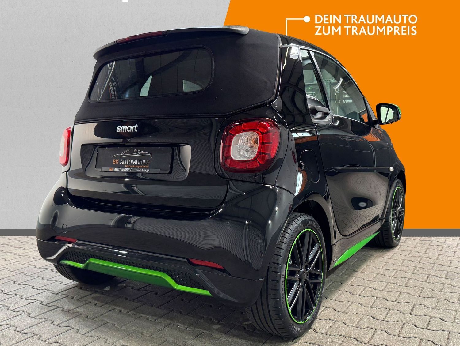 Fahrzeugabbildung Smart forTwo Brabus Edition Greenflash#Leder#Spur#JBL#