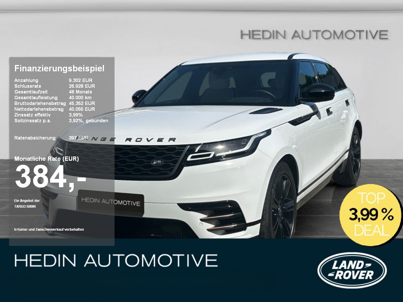 Land Rover Range Rover Velar P250 R-Dynamic SE KAM|PDC|ACC
