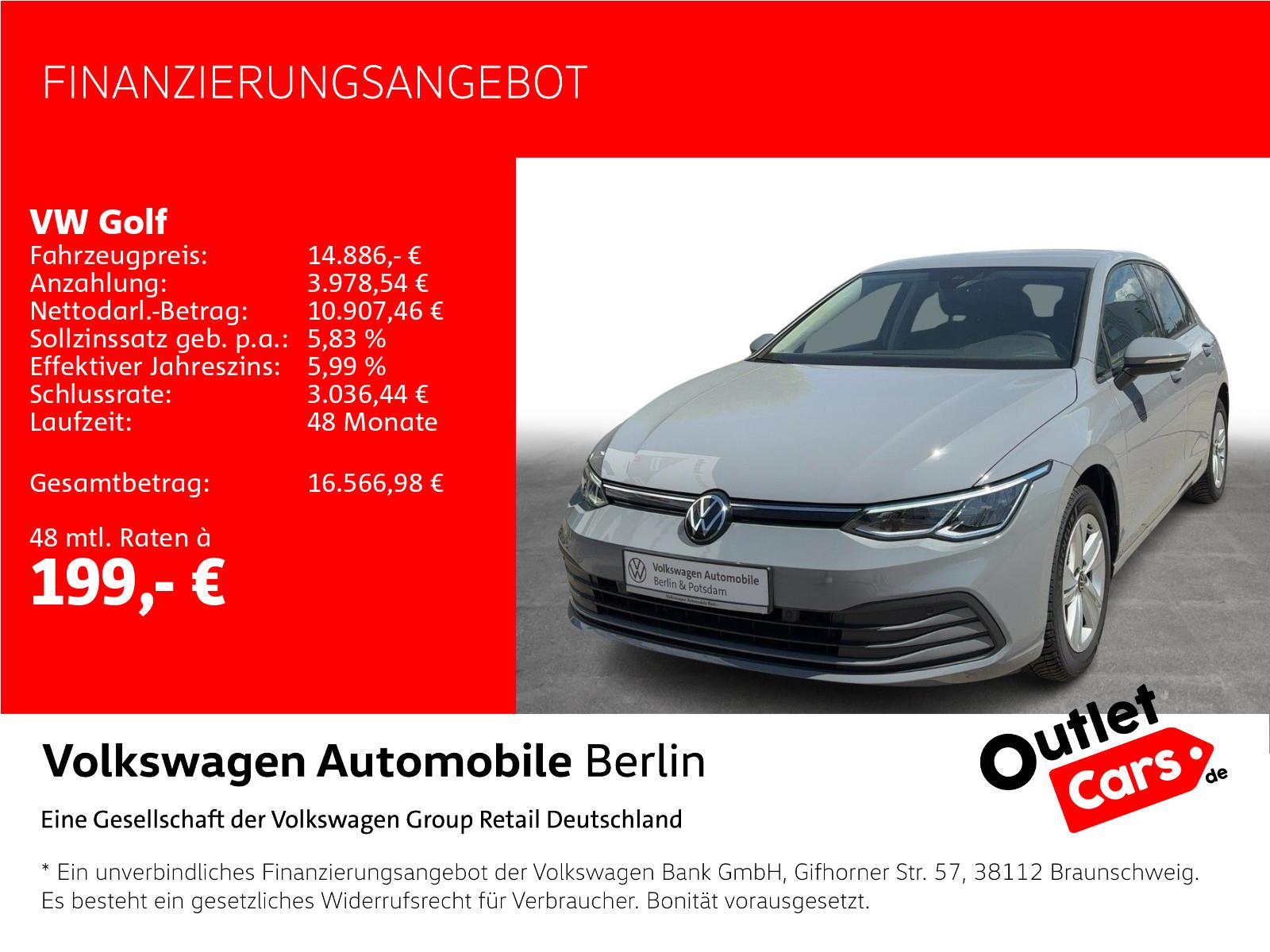 Volkswagen Golf VIII 1.0 TSI Life Navi LED SHZ ACC PDC