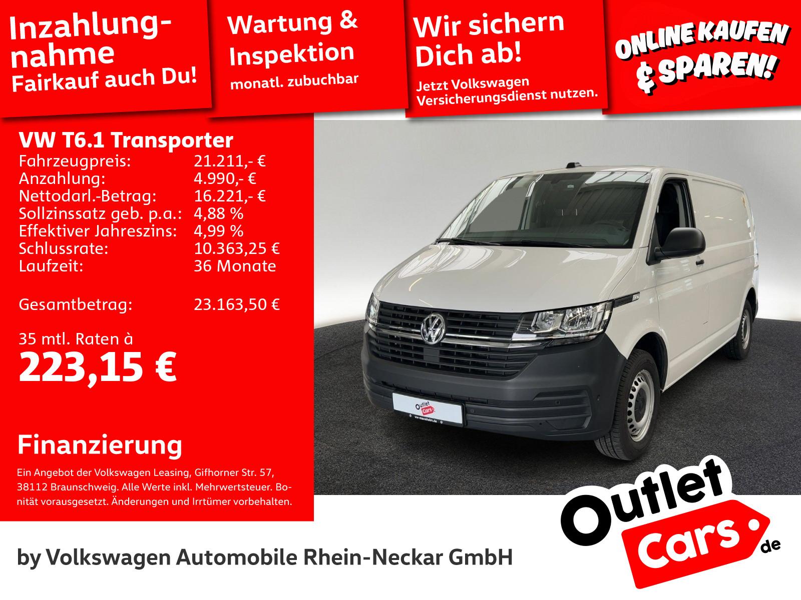 Volkswagen T6.1 Kasten Automatik Navi Kamera uvm.