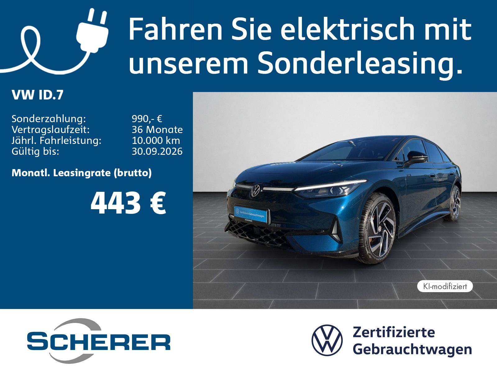 Volkswagen ID.7 GTX 4MOTION 86 kWh SOH 99% 360° AHK foto 1