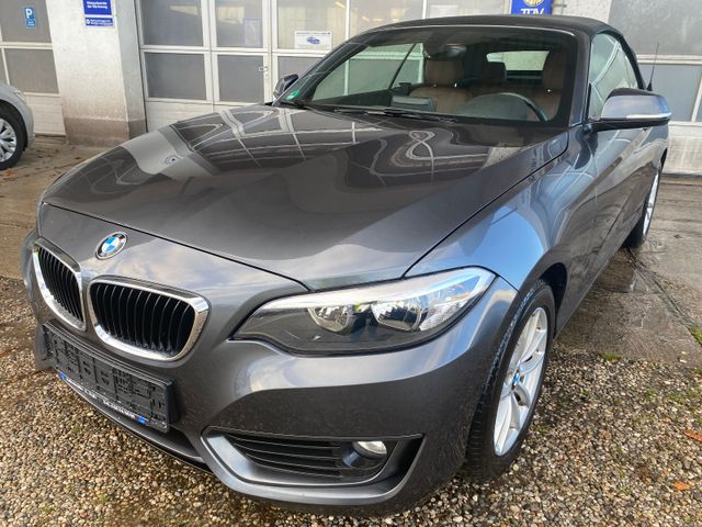 BMW 220i Cabrio 1.Hd/Leder/Alu/Sitzheiz/Hifi/Freispr