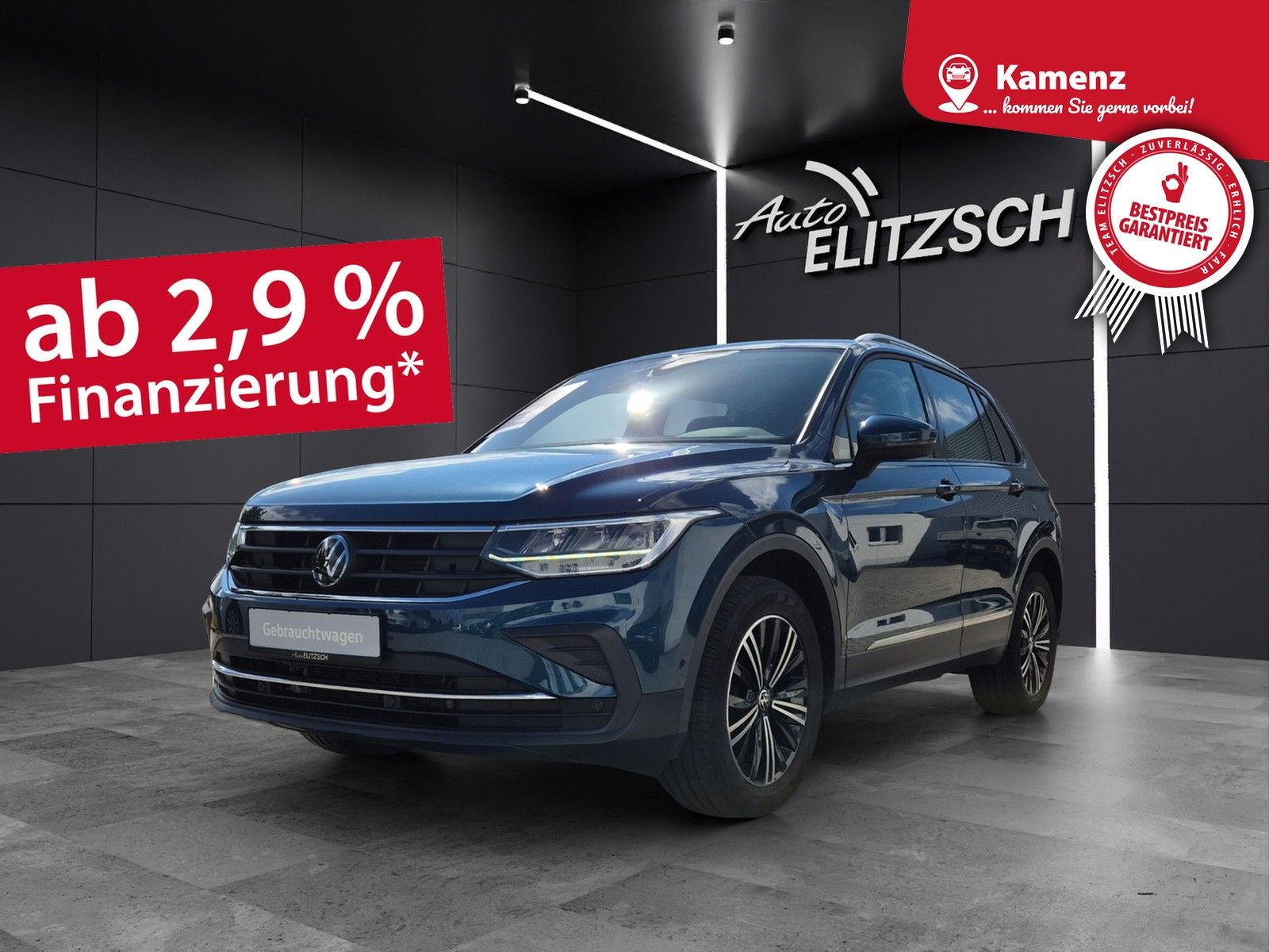 Fahrzeugabbildung Volkswagen Tiguan TDI Life DSG 4M LED AHK Navi ACC SHZ Park