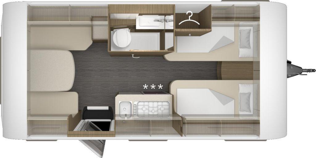 Tabbert Cazadora 460 E 2,3 Auflastung 1800 kg