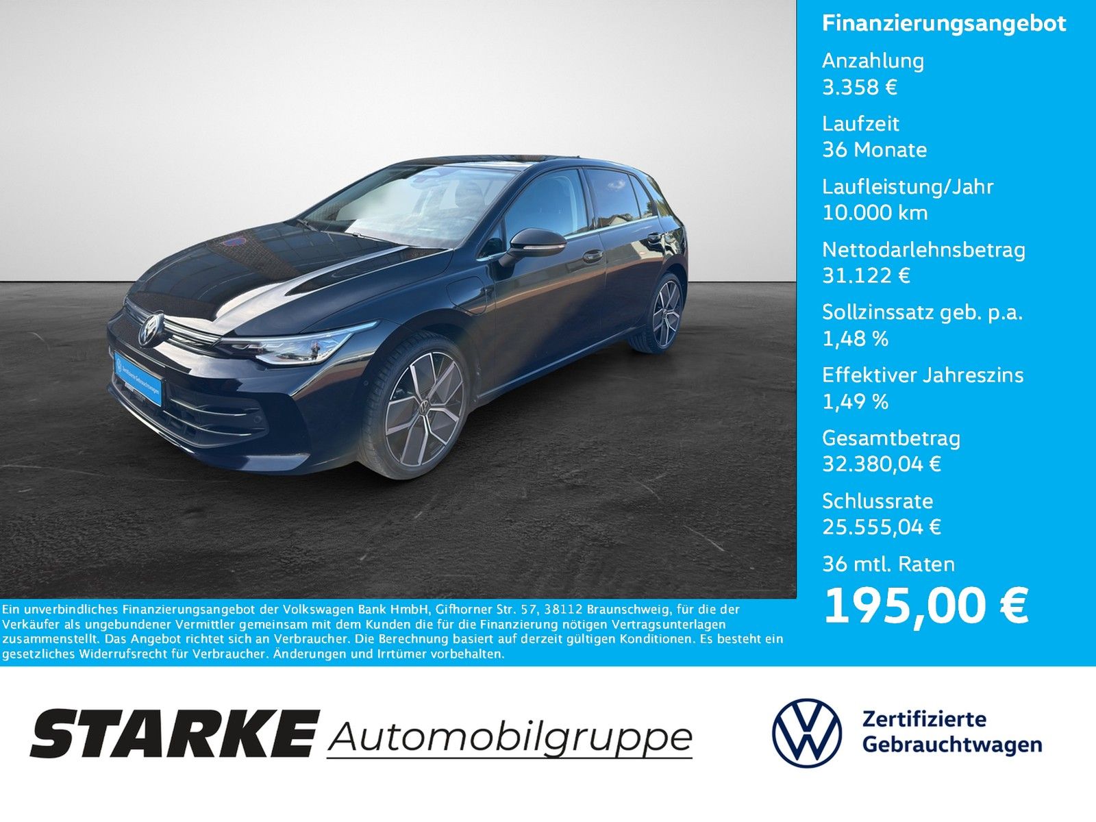 Volkswagen Golf 1.5 TSI DSG eHybrid Style HeadUp Panodach foto 1