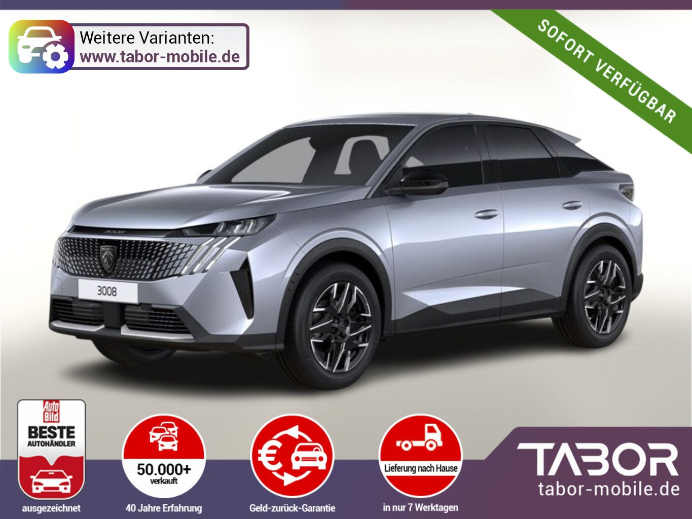 Peugeot 3008 Hybrid Allure ACC 21"-HD SHZ AWR UVP-39%*