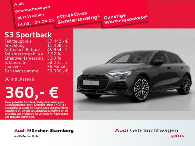 Audi S3 Sportback TFSI S tronic Matrix LED HUD Sonos