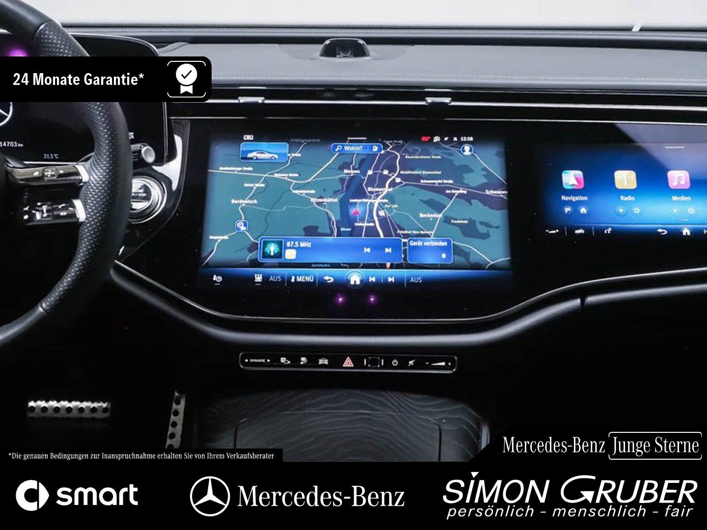 Fahrzeugabbildung Mercedes-Benz E 300 e AMG Pano Superscreen Sitzklima HUD Burm