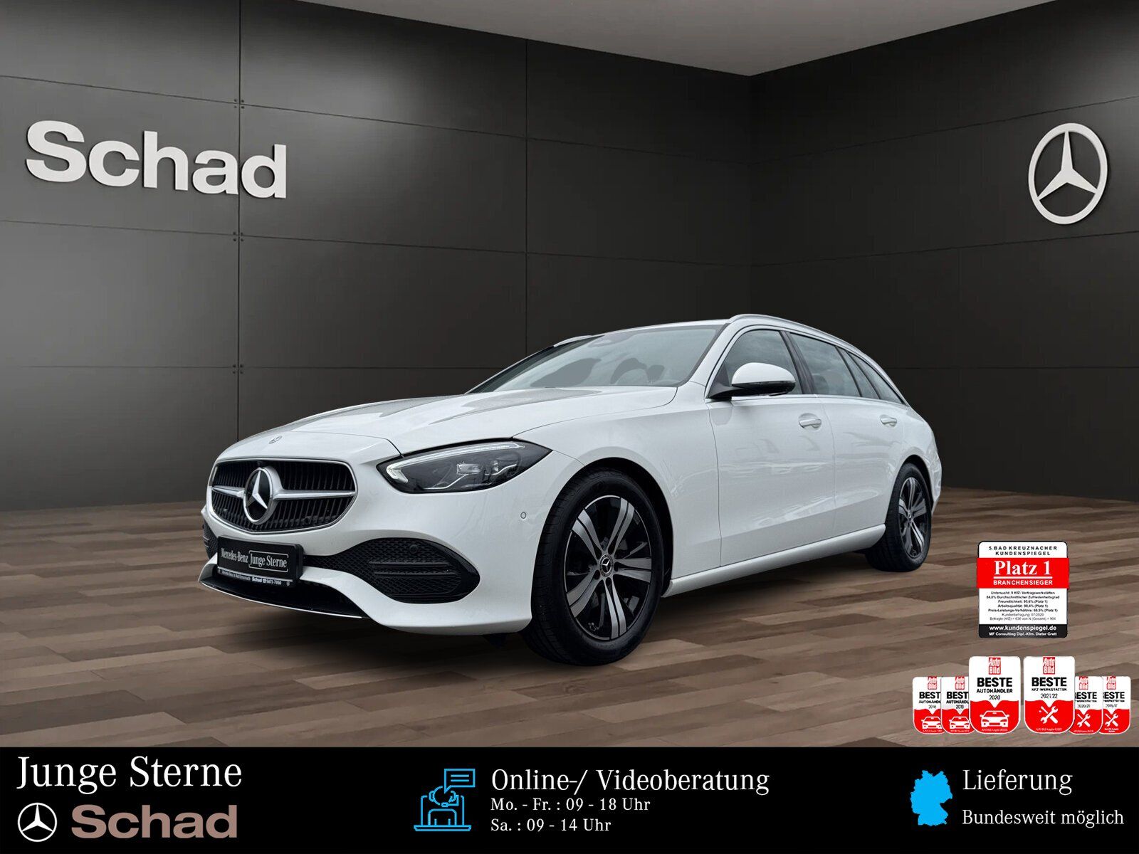 MERCEDES-BENZ C 180 T AVANTGARDE +NAVI+LED+360°+EASY-P+ASSIST+