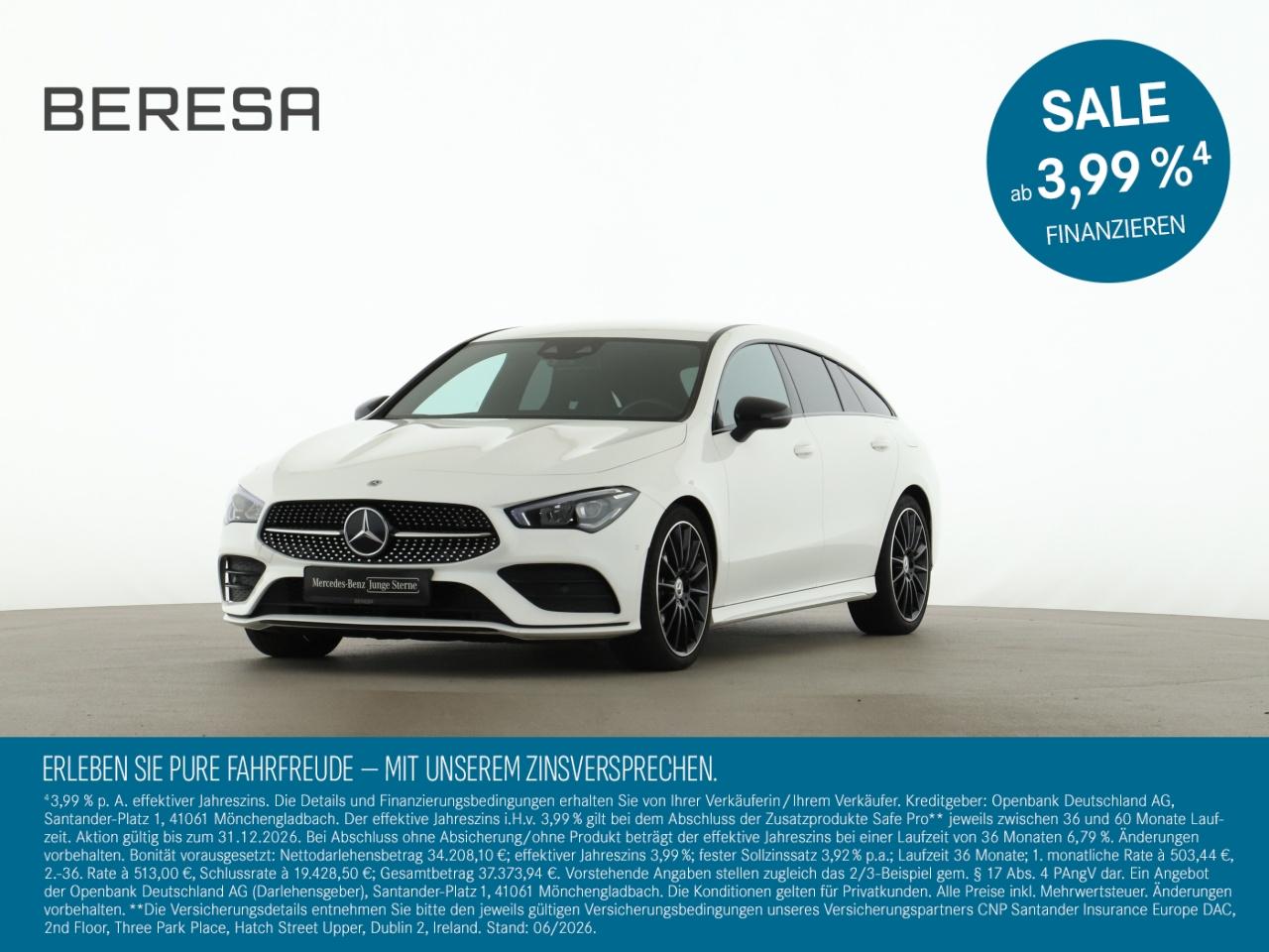Mercedes-Benz CLA 200 SB AMG Night LED Kamera Ambiente 19 Zoll