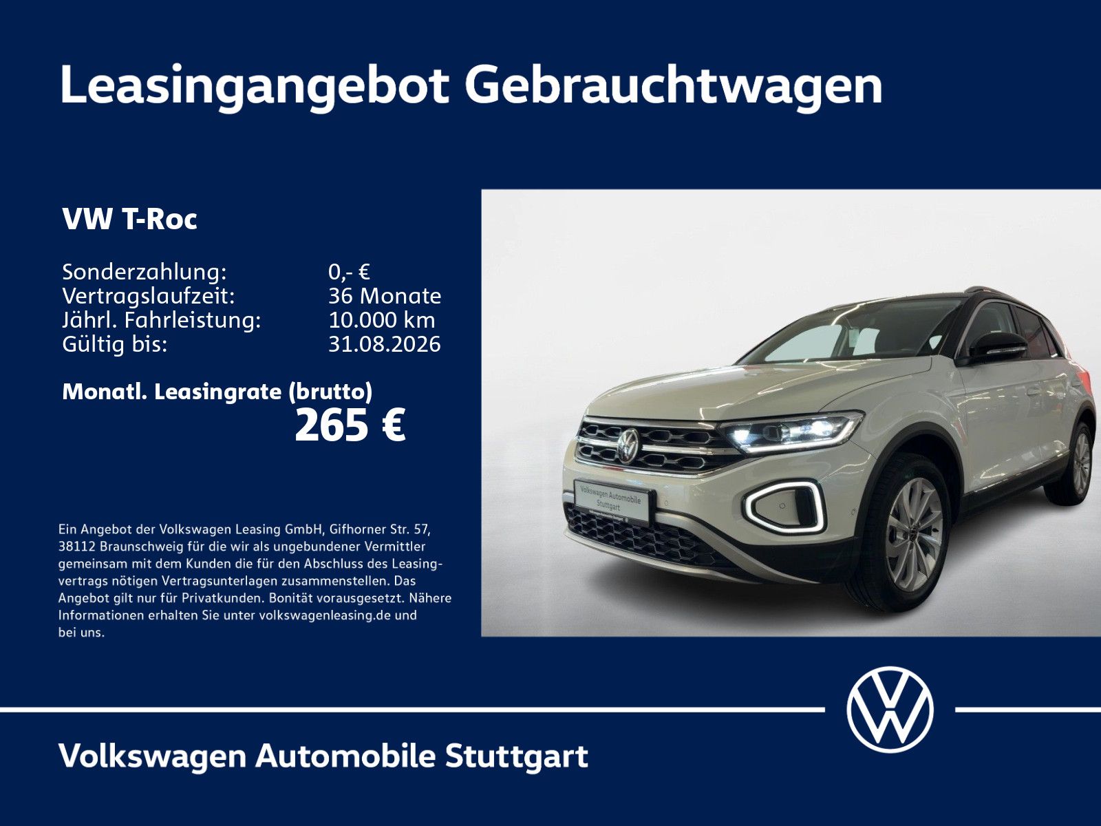 Volkswagen T-Roc Style 1.5 TSI DSG ACC LED Navi SHZ Klima