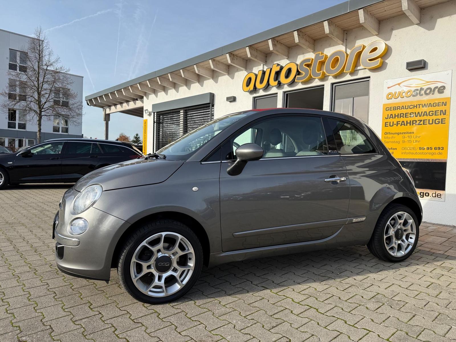 Fiat 500C 1.4 16V Lounge *Verdeck ROT, Klima, Alu16"