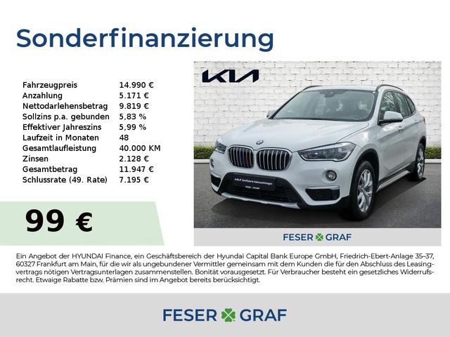 BMW X1 sDrive xLine 18 i Navi 8-fach-bereift