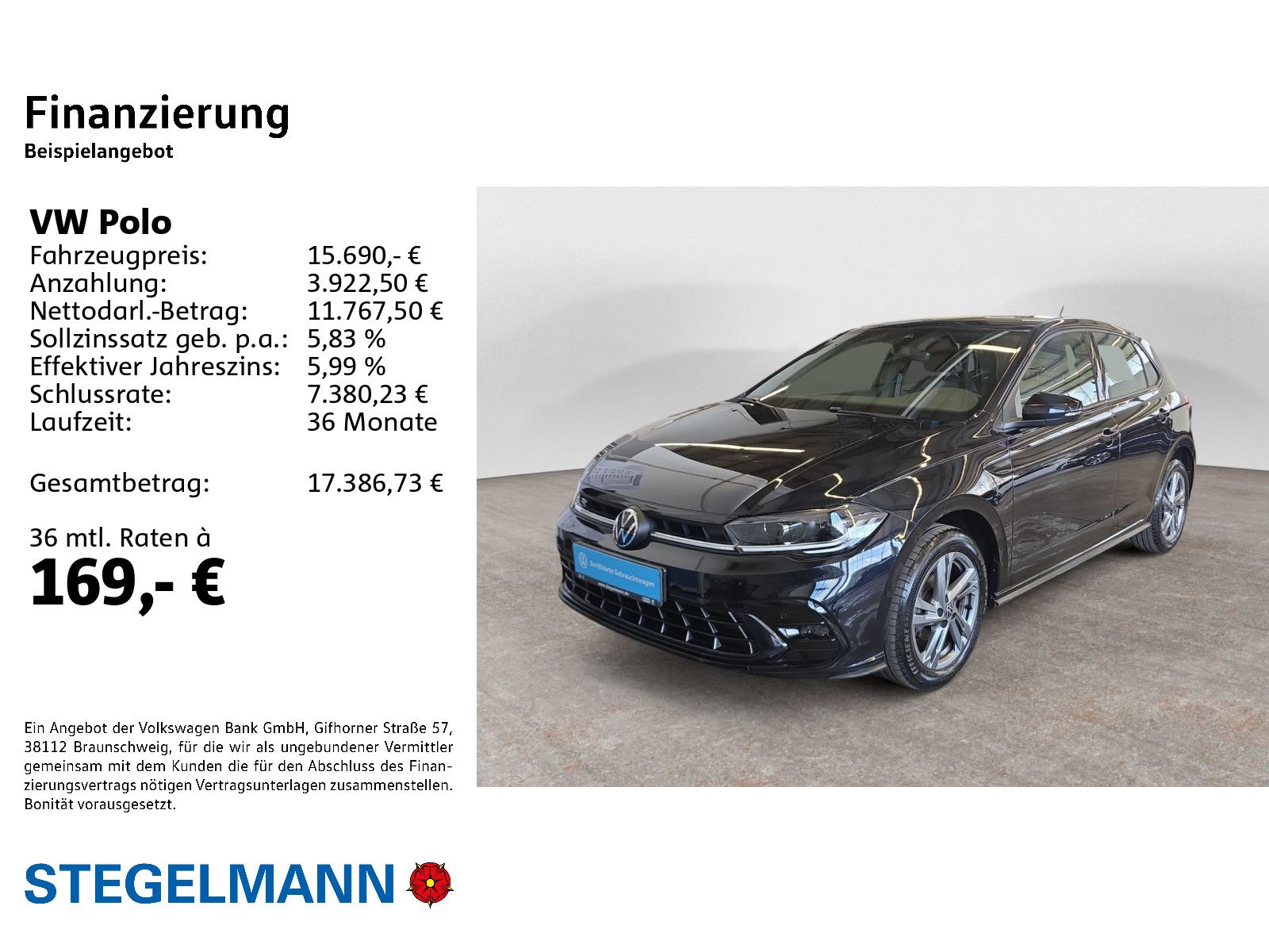 Volkswagen Polo VI 1.0 TSI R-Line *LED*Navi*Sitzheizung* imagem 2