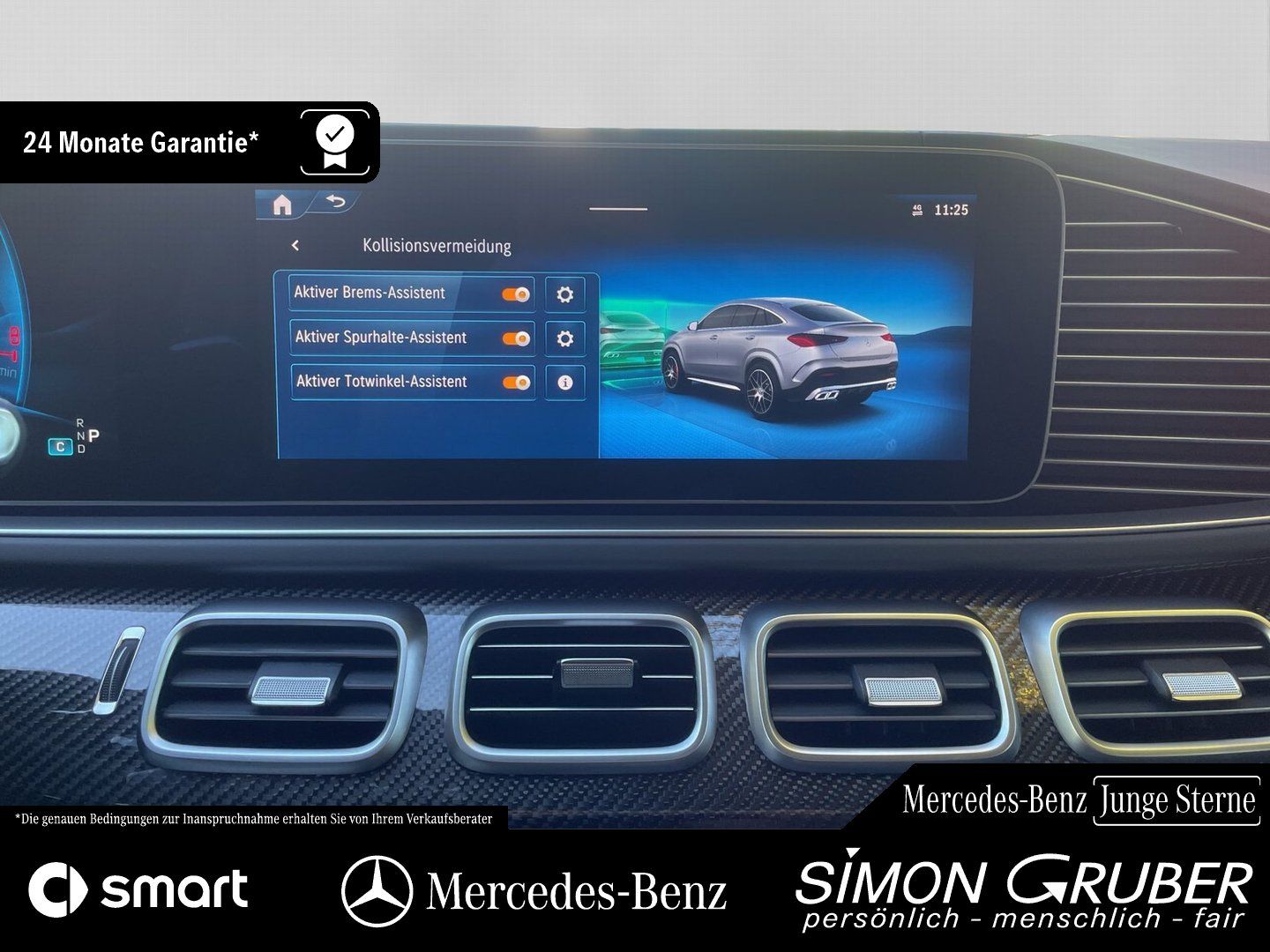 Fahrzeugabbildung Mercedes-Benz GLE 63 S Coupé AMG ActiveRide HUD Night Standhzg