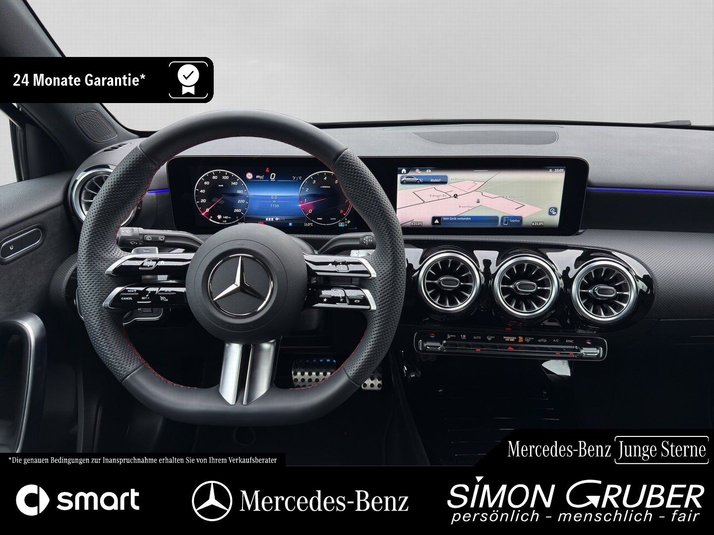 Fahrzeugabbildung Mercedes-Benz A 200 AMG Line KeyGo MBeam Kamera Ambi Distronic