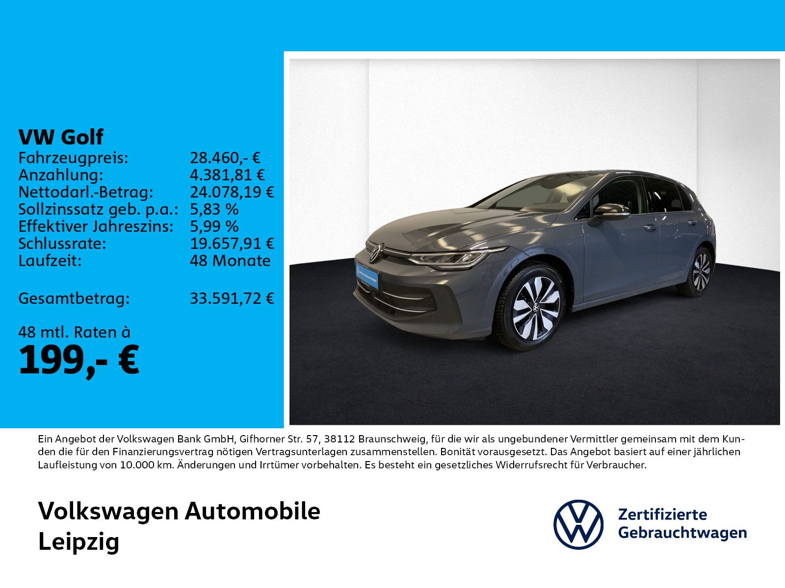 Volkswagen Golf VIII 2.0 TDI Goal DSG ACC Navi RFK SHZ foto 1