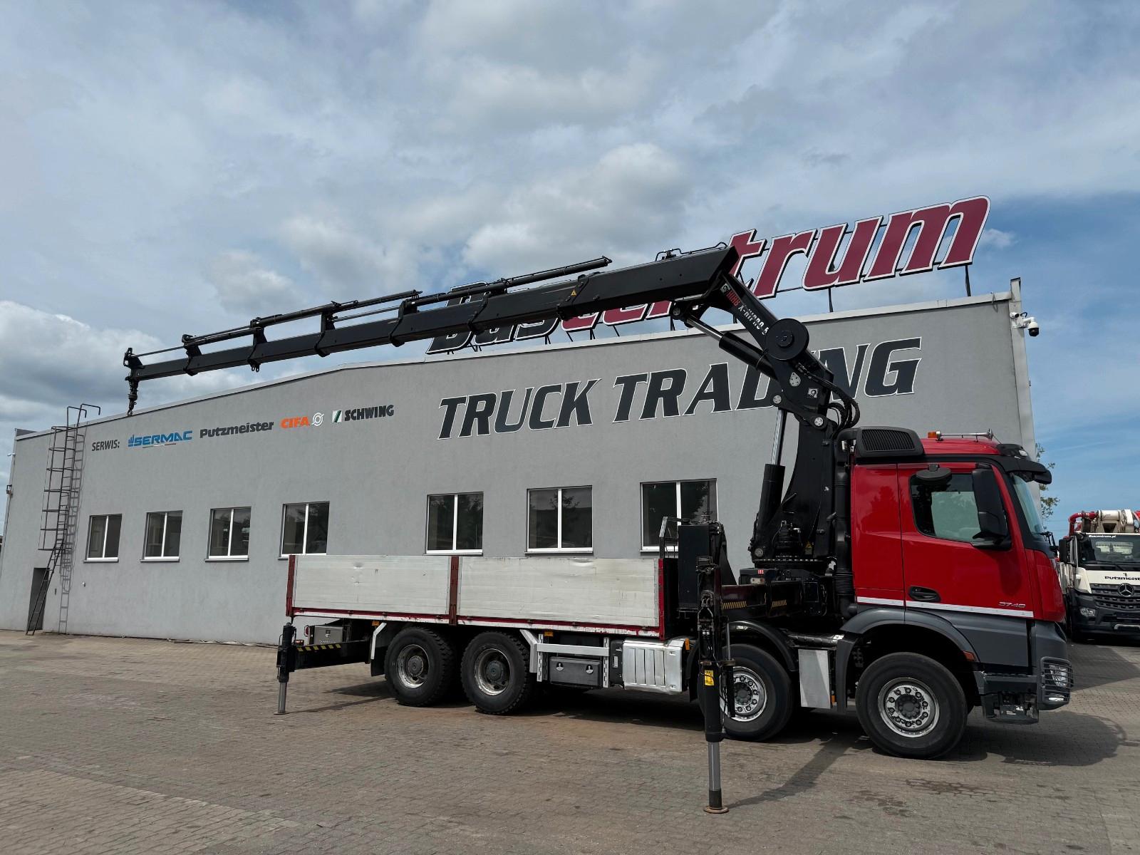 Mercedes-Benz Arocs 3748 8x4 HDS Crane HIAB X-Hipro 548